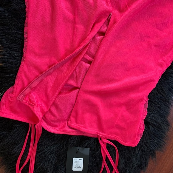 FASHION NOVA RUCHED MINI DRESS - Picture 4 of 5